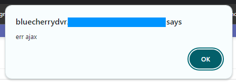 err ajax